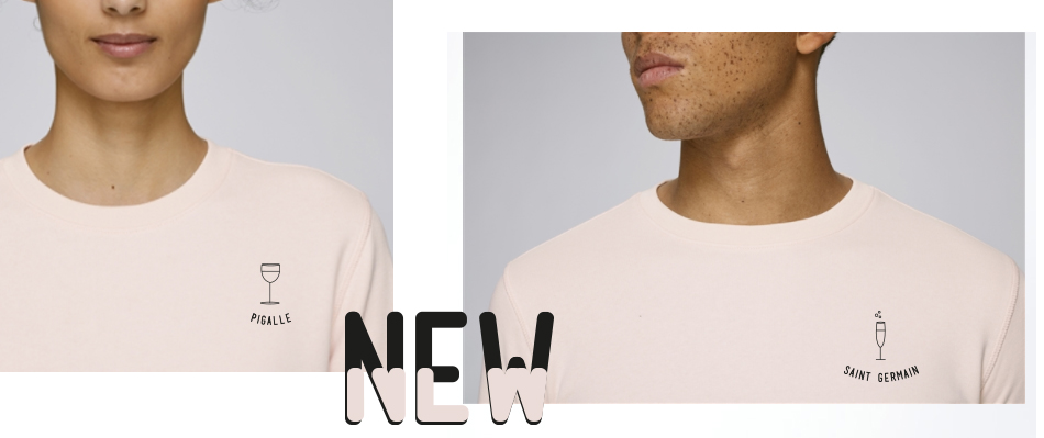 nouveaux sweats roses pigalle et saint germain