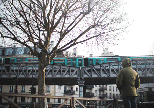 Julien douvier cinemagraph metro parisien